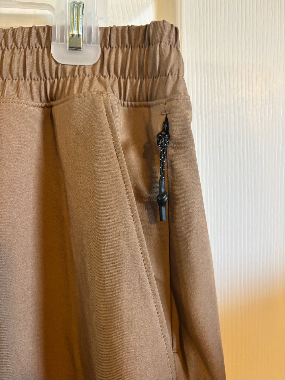 😍FLX Men's Casual Elastic-Waist Jogger Pants - Tan SZ Medium - Picture 4 of 6